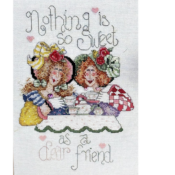 Nothing Is So Sweet Cross‎ Stitch Kit Alma Lynne ALD-7 11x7 Dear Friend - Picture 2 of 5